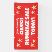 Kerk Rummage Sale! Gepersonaliseerde banner (Verticaal)