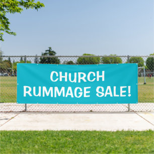 Kerk Rummage Sale! Grote banner