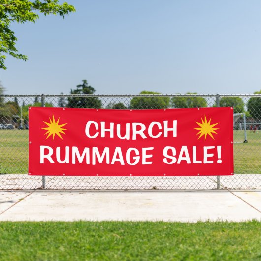 Kerk Rummage Sale! Grote banner (Insitu)
