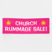 Kerk Rummage Sale! Grote banner (Horizontaal)