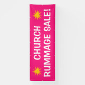 Kerk Rummage Sale! Grote banner (Verticaal)