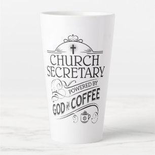Kerk Secretaris Powered by God & Coffee Latte Mok