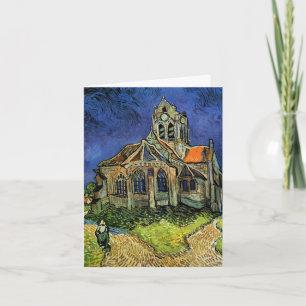 Kerk te Auvers van Vincent van Gogh Huwelijk Bedankkaart
