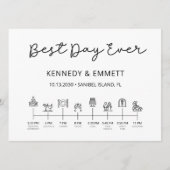 Kerk Trouwdag Tijdlijn Programma (Voorkant)