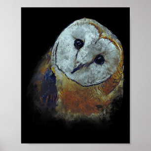Kerk uil Schilderij Uil Kunst Poster