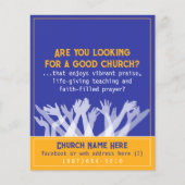 Kerk uitnodigen Aanbidding Service uitnodiging Bri Flyer (Voorkant)