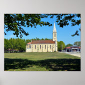 Kerk van Audenge in Frankrijk Poster (Voorkant)