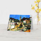 Kerk van Belgodere, Corsica Kaart (Gele Bloem)