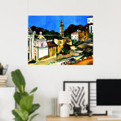 Kerk van Belgodere, Corsica Poster (Thuiskantoor)