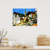 Kerk van Belgodere, Corsica Poster (Keuken)