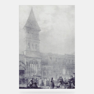 Kerk van de Abdij van Sint-Filibert in Tounus Acryl Bord