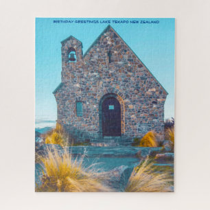 Kerk van de Good Shepherd, het Tekapomeer. Legpuzzel