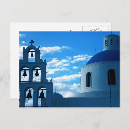 Kerk van Griekenland Santorini Briefkaart (Voorkant / Achterkant)
