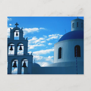 Kerk van Griekenland Santorini Briefkaart