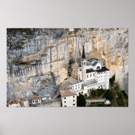 Kerk van Madonna della Corona Poster
