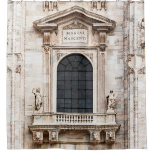 Kerk van Milaan. Prachtige Italiaanse tempel Douchegordijn