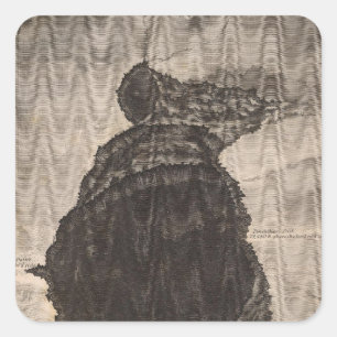 Kerk van Mokuaweoweo, Mouna Loa, Hawaii Vierkante Sticker