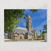 Kerk van Noirmoutier en l'Ile in Frankrijk Feestdagenkaart (Voorkant)