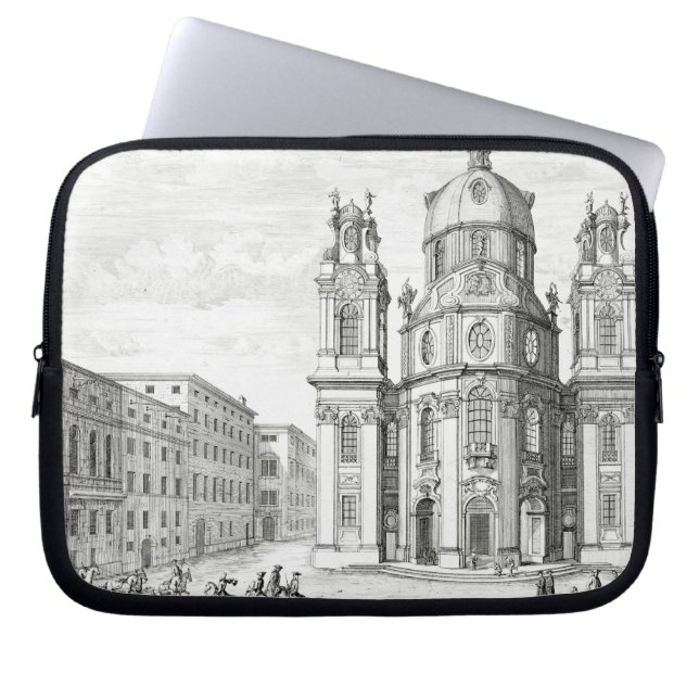 Kerk van Notre Dame, Salzburg, Oostenrijk, uit 'En Laptop Sleeve (Voorkant)