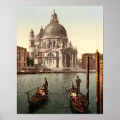 Kerk van Salute Venice Italy Gondolas Poster (Voorkant)