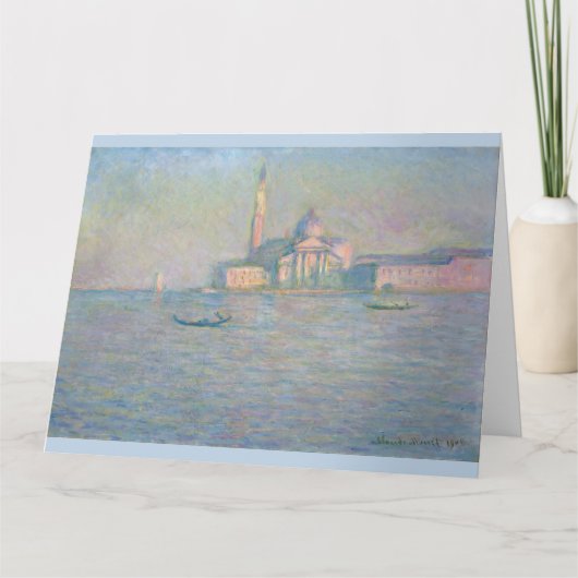 Kerk van San Giorgio Maggiore Venice van Monet Kaart (Voorkant)