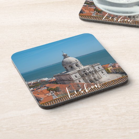 Kerk van Santa Engracia in Lissabon, Portugal Bier Onderzetter (Linkerzijde)