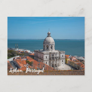 Kerk van Santa Engracia in Lissabon, Portugal Briefkaart