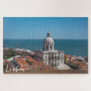 Kerk van Santa Engracia in Lissabon, Portugal Legpuzzel