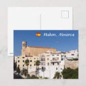 Kerk van Santa Maria — Mahon, Menorca, Spanje Briefkaart (Voorkant / Achterkant)