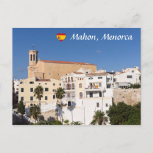 Kerk van Santa Maria — Mahon, Menorca, Spanje Briefkaart