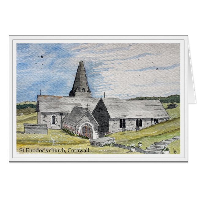 Kerk van Sint-Enodoc, Trebetherick, Cornwall (Voorkant Horizontaal)