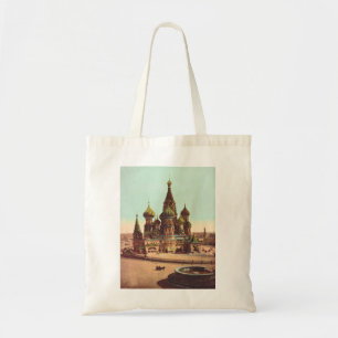 Kerk van St. Basilius, Rode Plein Moskou Tote Bag