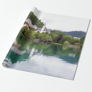 Kerk van St Martin, Bled, Slovenië Cadeaupapier