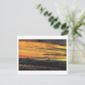 Kerk van Twilight Van Gogh Fine Art Briefkaart (Staand voorkant)