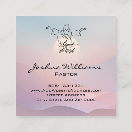 Kerk Visitekaartje Outreach (Achterkant)