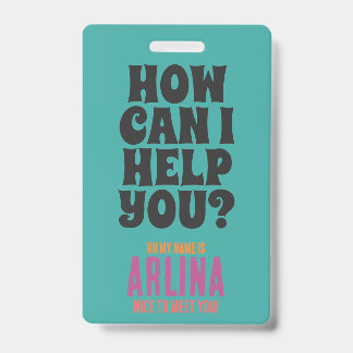 Kerk Vrijwilliger Gasten Service ID Badge TealGroe