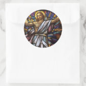 Kerk Windows 096 Ronde Sticker (Tas)