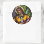 Kerk Windows 93 Ronde Sticker (Tas)