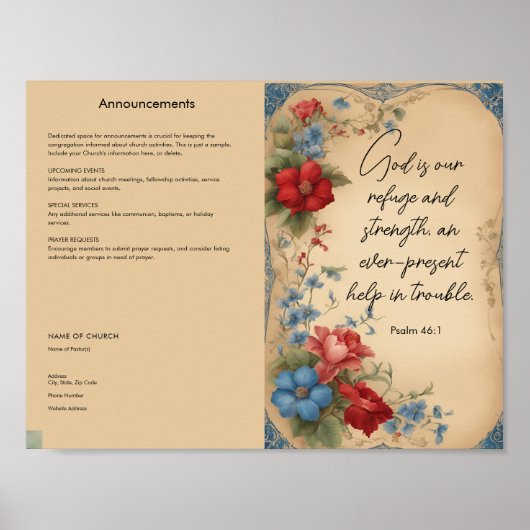 kerkblad poster (Voorkant)