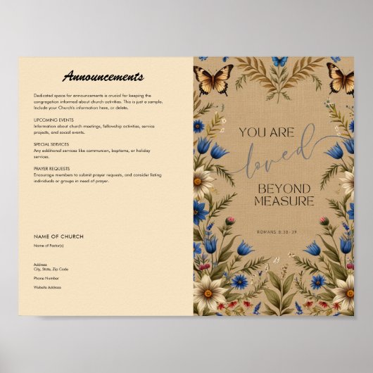 kerkblad poster (Voorkant)