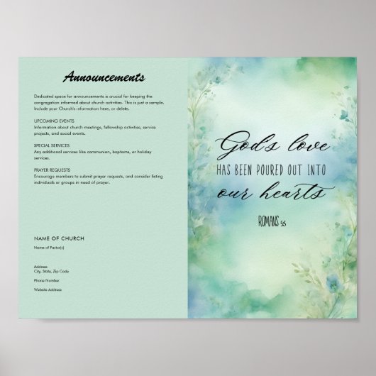 kerkblad poster (Voorkant)