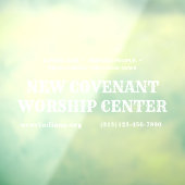 Kerkdienst Informatie Door Decal (Vel 3)