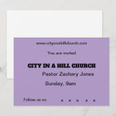 kerkelijke uitnodiging (Voorkant / Achterkant)