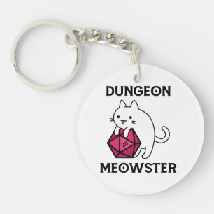Kerker Meowster Kat Grappig Sleutelhanger