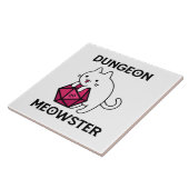 Kerker Meowster Kat Grappig Tegeltje (Zijkant)