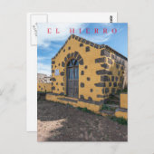 Kerkje op El Hierro zicht op ansichtkaart Briefkaart (Voorkant / Achterkant)