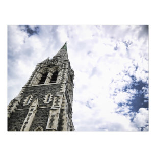 Kerkkerkathedraal, Nieuw-Zeelandse foto Foto Afdruk