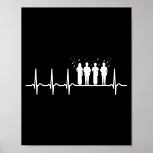 Kerkkoor Groep - Coole Grappige Koor Dirigent Poster