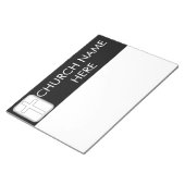 Kerknaam met Kruispredikant Christelijk Notitieblok (Schuin)