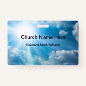 Kerkpastor en naam van geesteszieken badge (Voorkant)